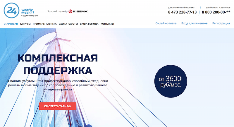 webfly24 - поддержка сайтов в москве и россии. воронеж - 2015